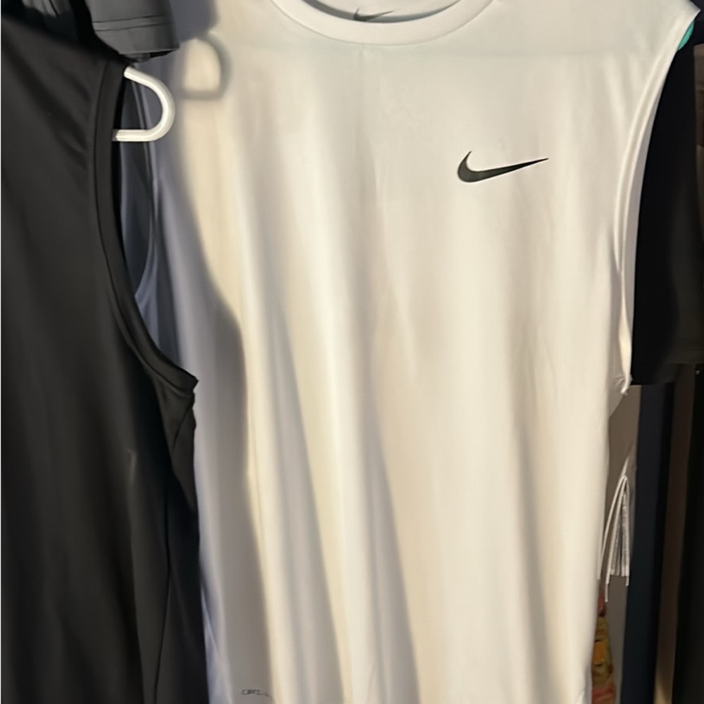Nike White Dri-FIT Sleeveless Top